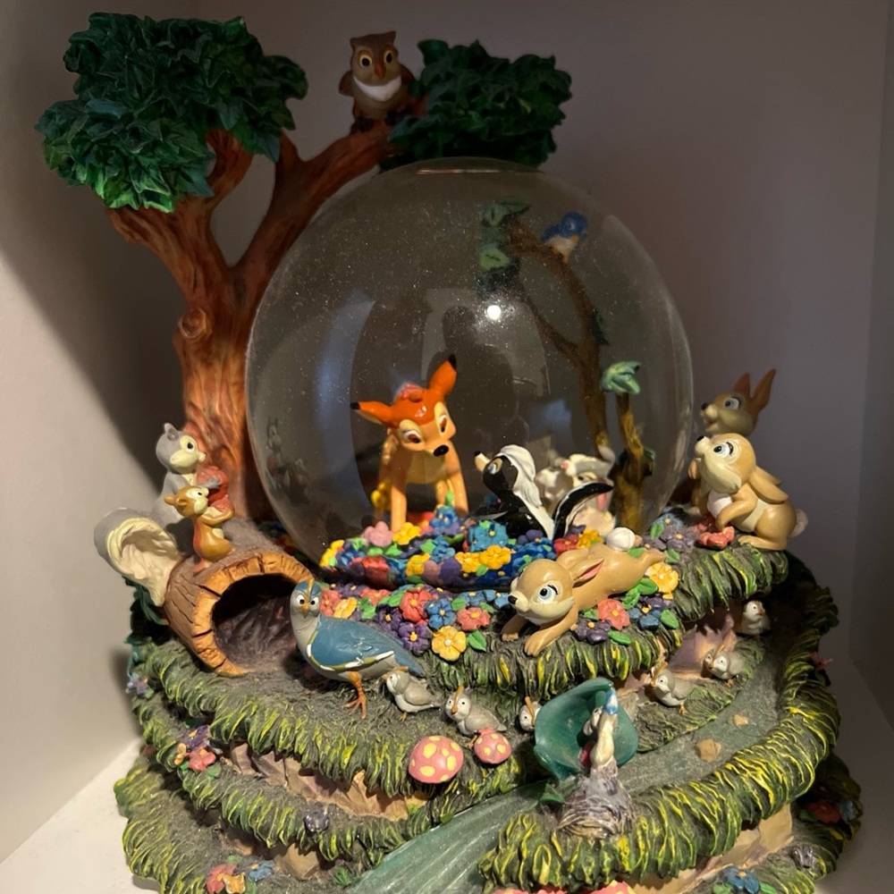 Disney Bambi Snow Globe with Forest Friends